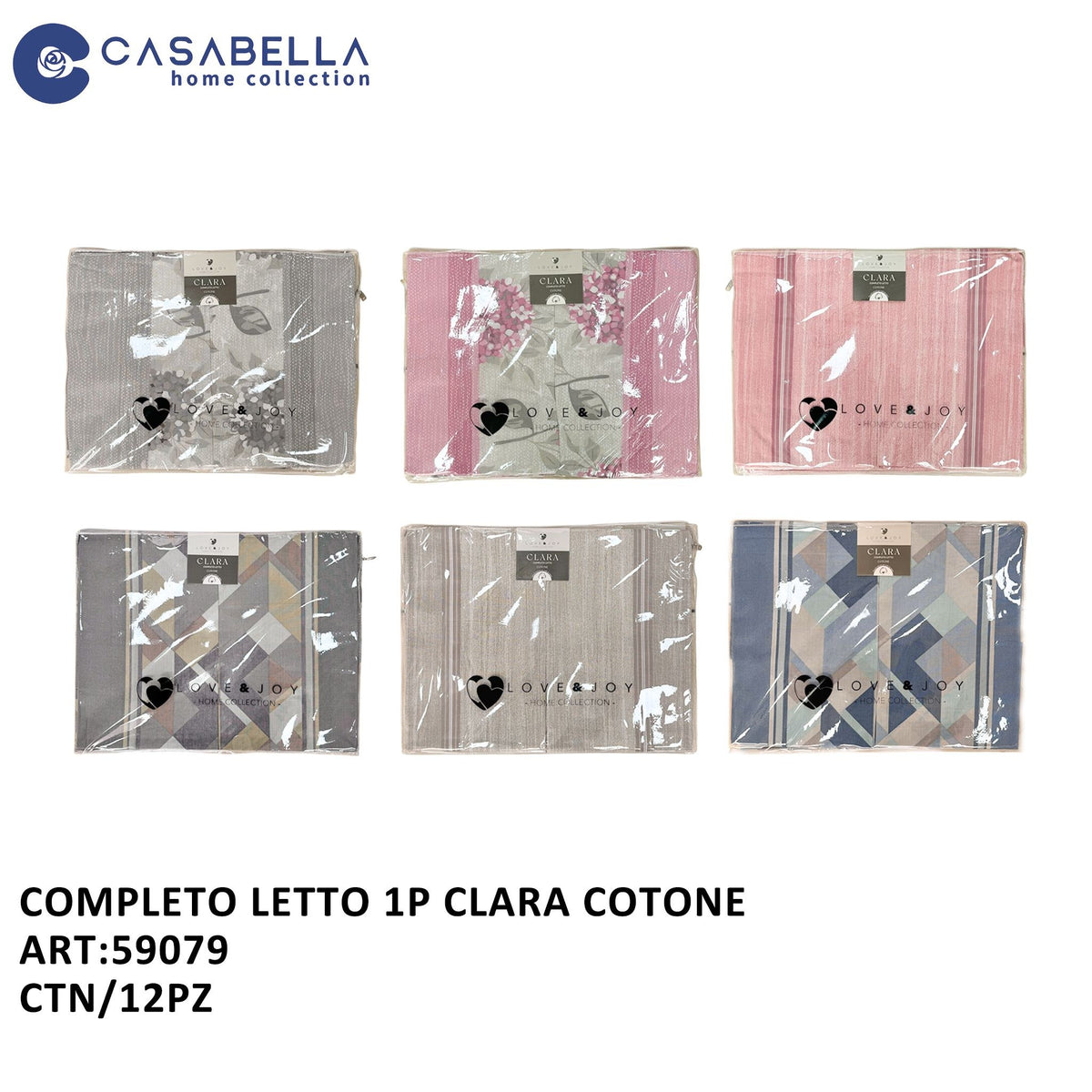 Completo Letto 1P in Cotone