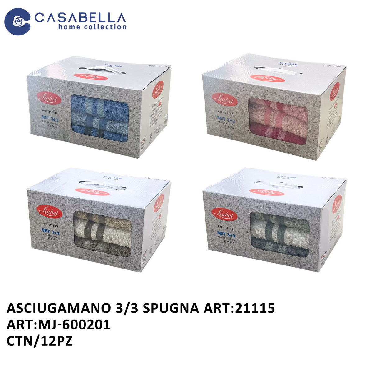 Asciugamano 3/3 Spugna