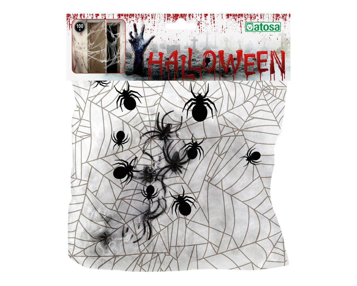 Ragnatela decorativa bianca per Halloween, 100 g