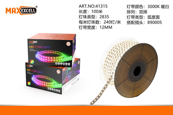 Bobina LED 100M/2835/240D/12MM/3000K Bianco Caldo
