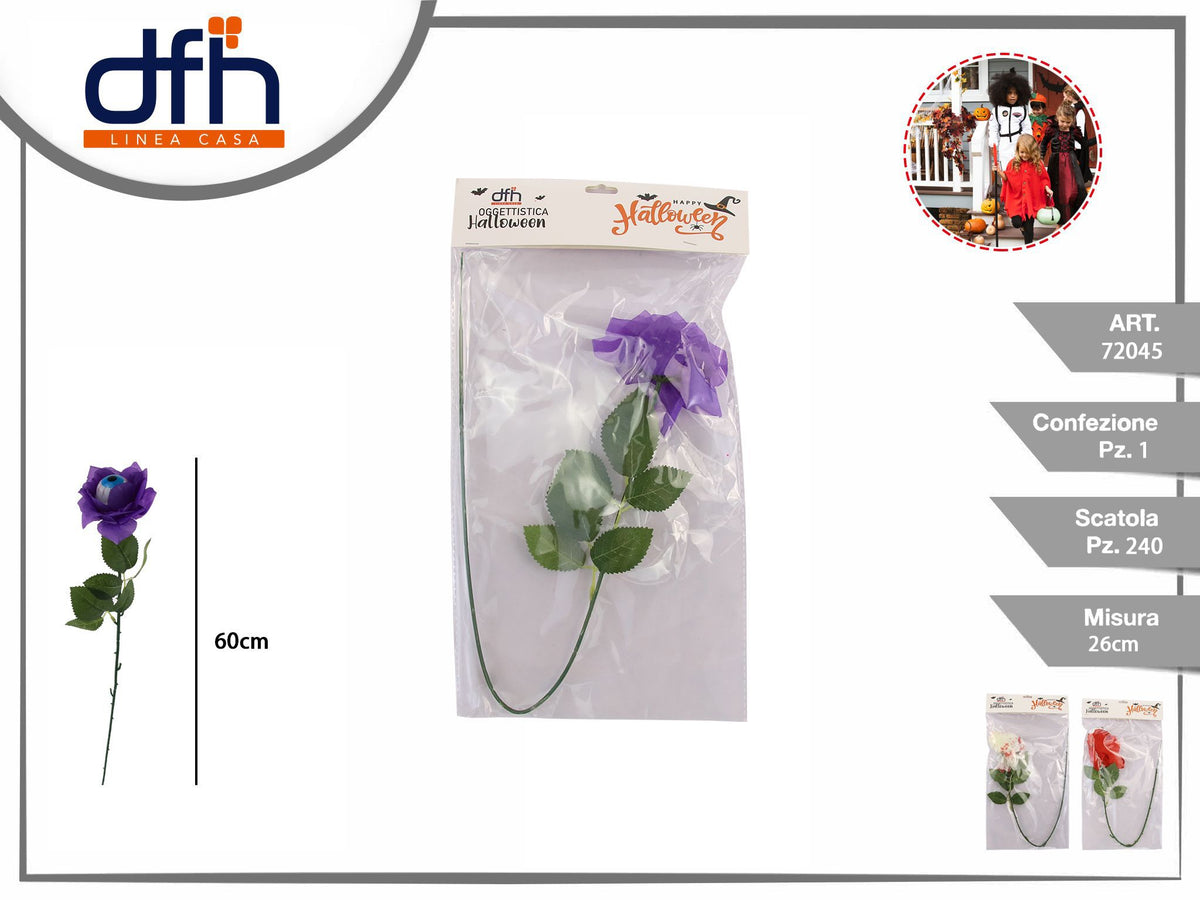 Rosa decorativa Halloween con occhio