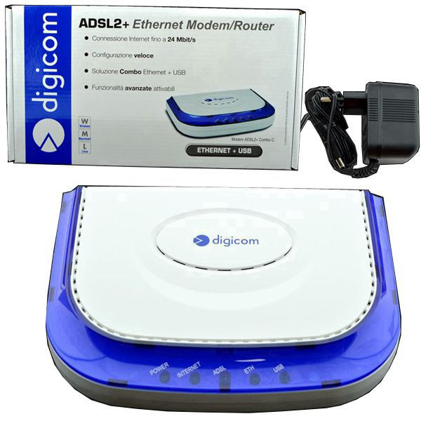 Modem router ADSL2+ Ethernet