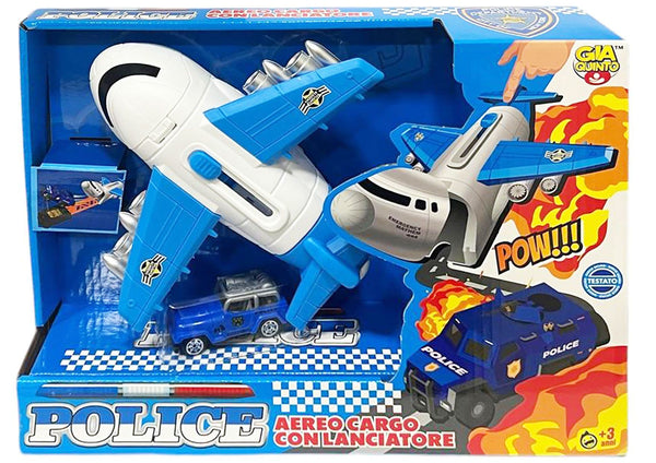 Aereo Police giocattolo con mezzo GV8527