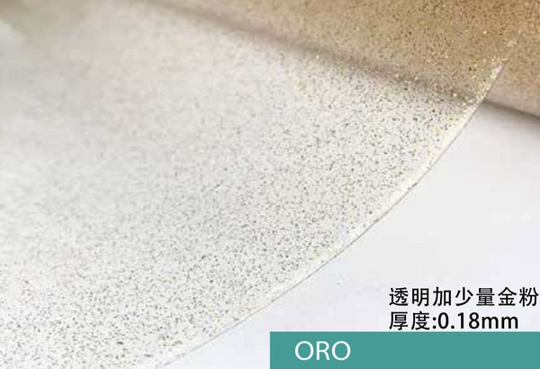 Rotolo Tovaglia Trasparente Brinllante Oro 1.37X30M