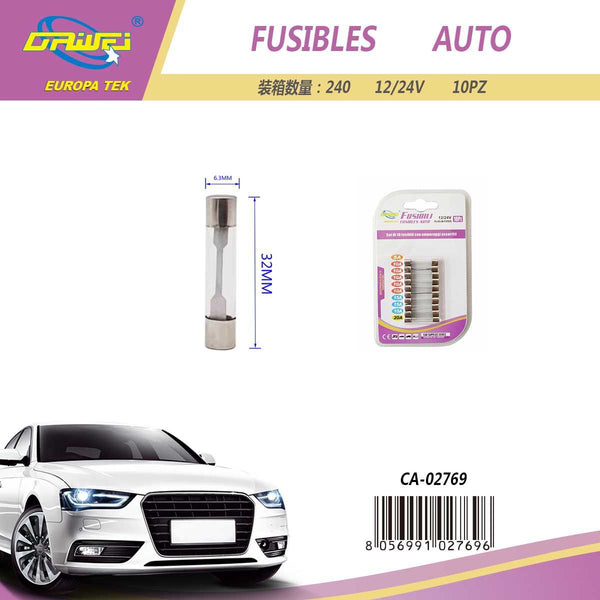 Fusibili per auto — 6 × 32 mm