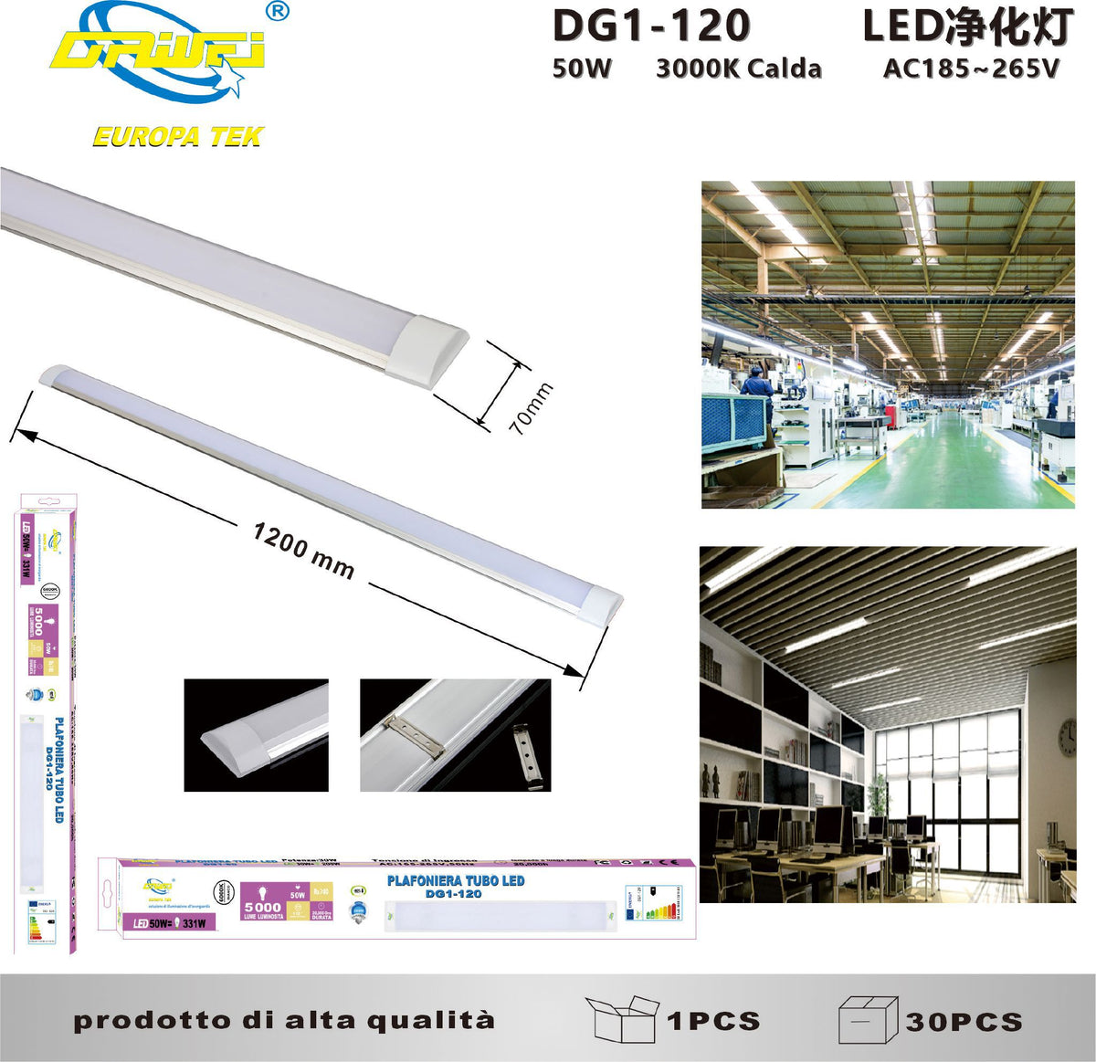 Lampada lineare — 50 W
