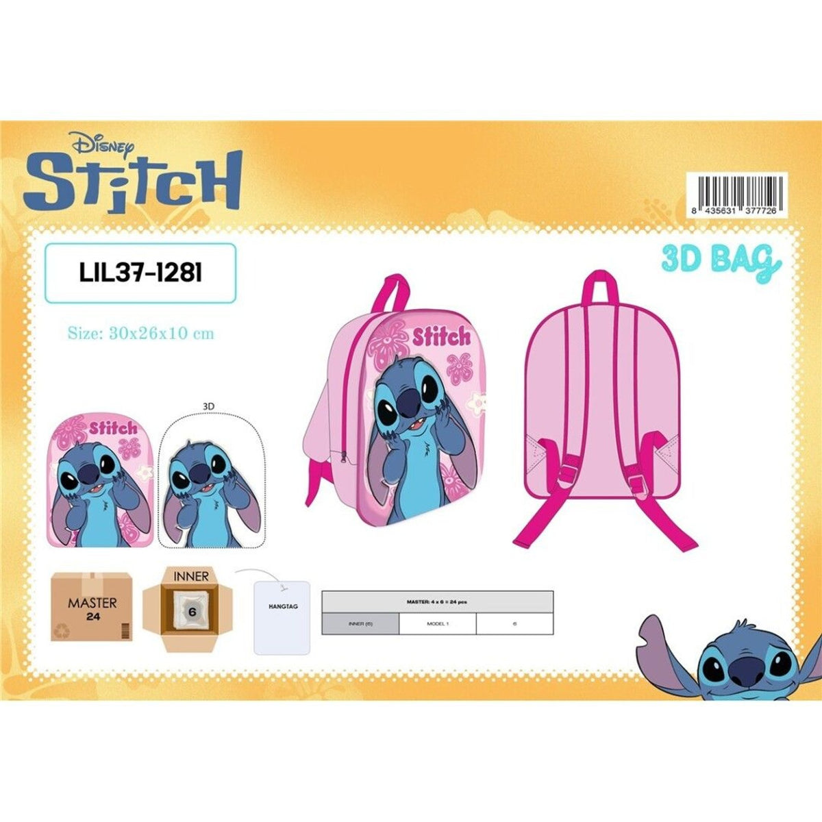 Zaino – STITCH GIRL 3D BAG 30X26X10 LIL371281