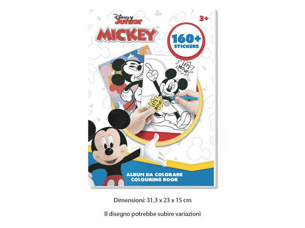 Album da colorare Mickey con oltre 160 adesivi