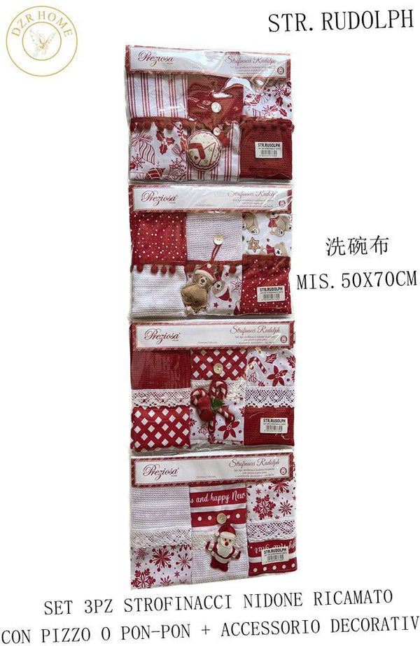 SET 3PZ STROFINACCI 50X70CM