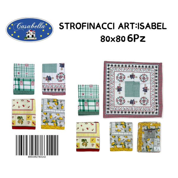 Strofinacci 85X85 6PZ Twill