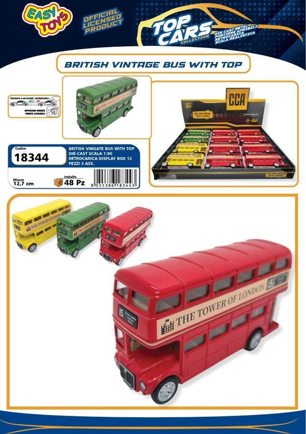 Veicolo giocattolo – BRITISH VINTAGE BUS EA18344