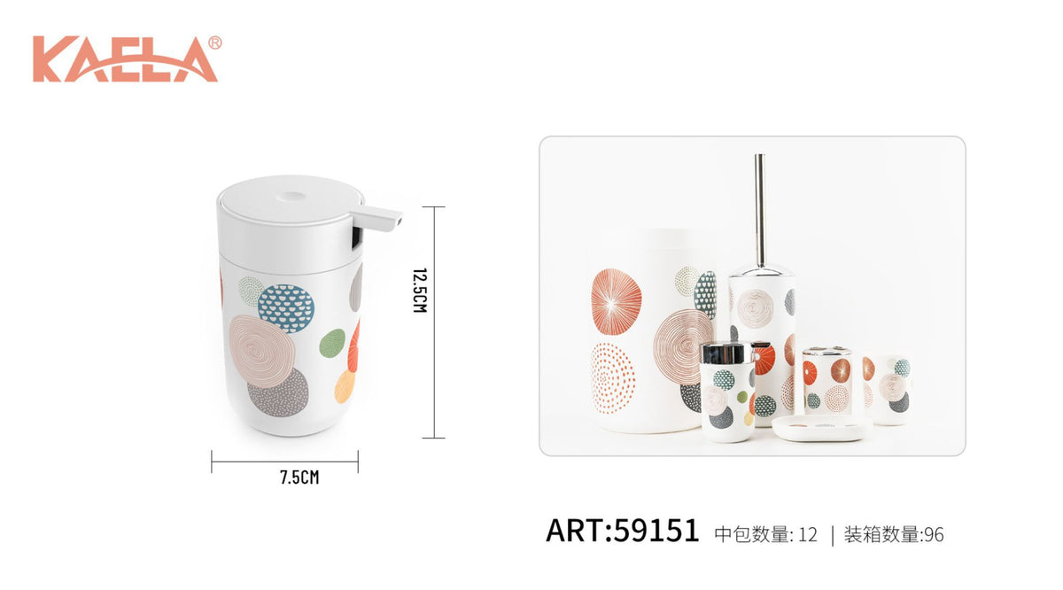 Dispenser per sapone 8034-Y, Luce arancione