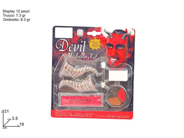 Set trucco da diavolo con corna
