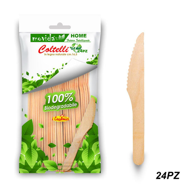 I CASAMIICI LEGNO COLTELLO 24PZ 16.5CM