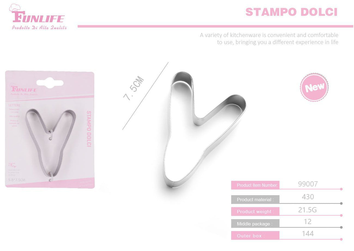 Stampo per biscotti a forma di lettera Y