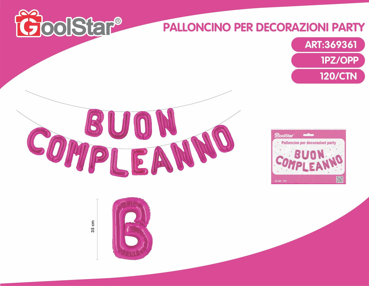 Set di palloncini con scritta, 16 pollici