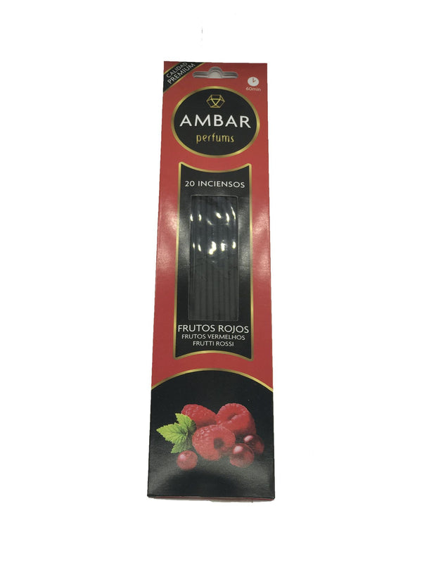 AMBRA INCENSO 20PZ FRUTTI ROSSI