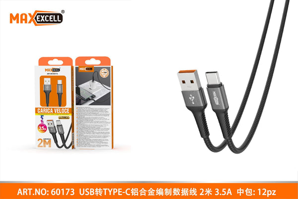 Cavo USB a TYPE-C 2M 3.5A