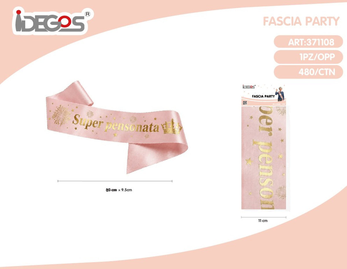 Fascia Pensionata con stampa oro