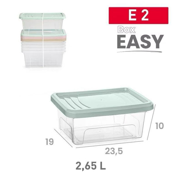 SCATOLA EASY E2 2.6LT 19X23.5X10CM PLASTICA