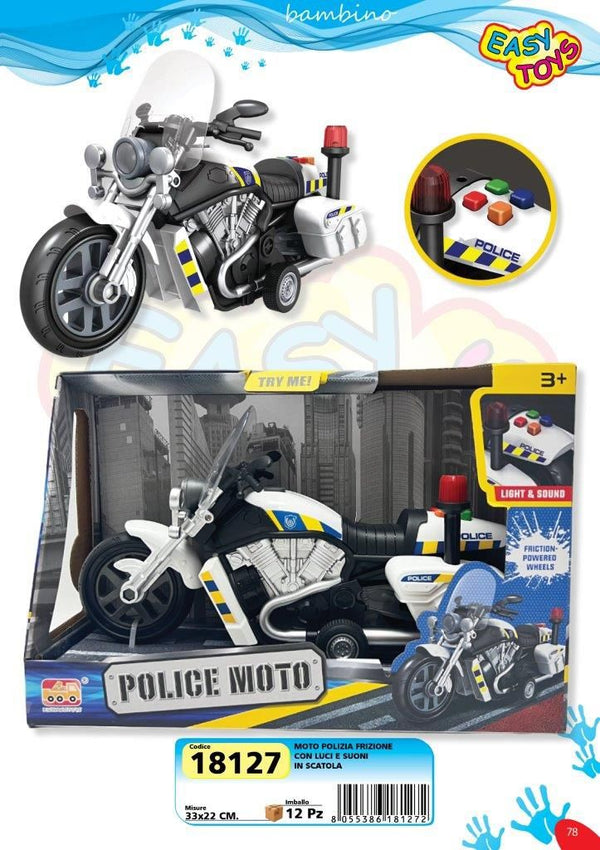 Veicolo giocattolo – MOTO POLIZI FRIZIONE LUCI E SUONI EA18127