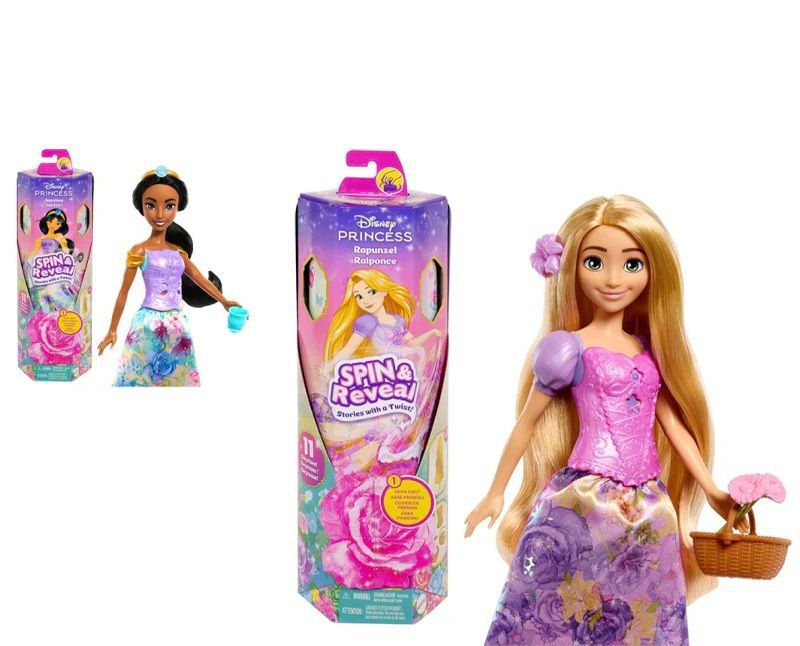 Bambola – DISNEY RAPUNZEL E JASMIN SPIN HTV84