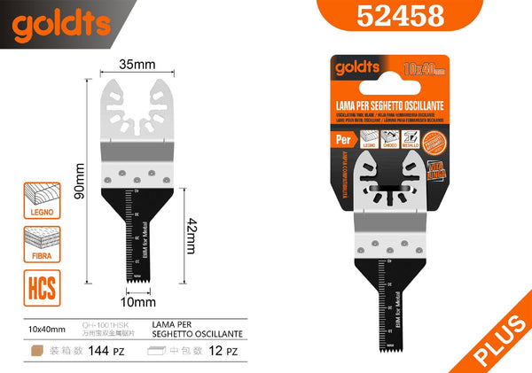 Lama per sega multiuso QH-1001HSK, 90 × 10 × 40 mm
