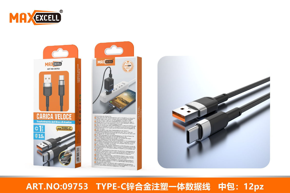 Cavo TYPE-C 1M 3.5A
