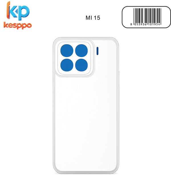 Custodia per Xiaomi 15 – trasparente, in silicone, con apertura ampia