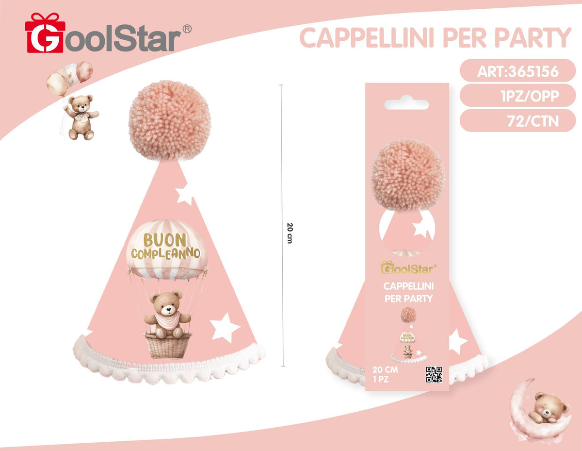 Cappellino di carta per party