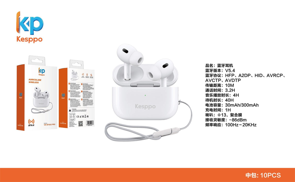 VD-BT022 pro auricolari wireless in-ear