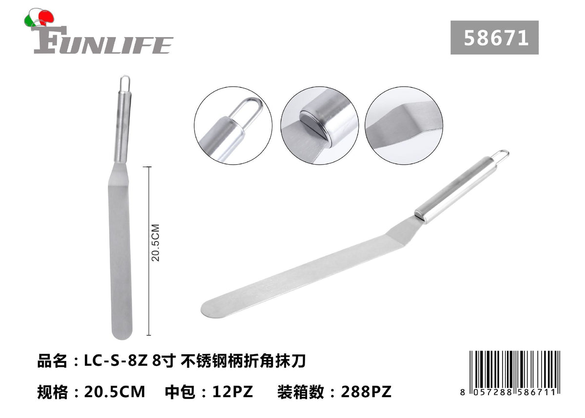 Spatola angolata per dolci LC-S-8Z, 8 pollici