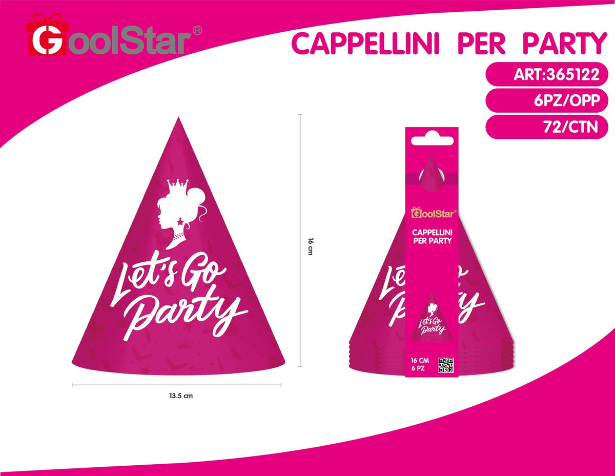 Cappellino di carta principessa