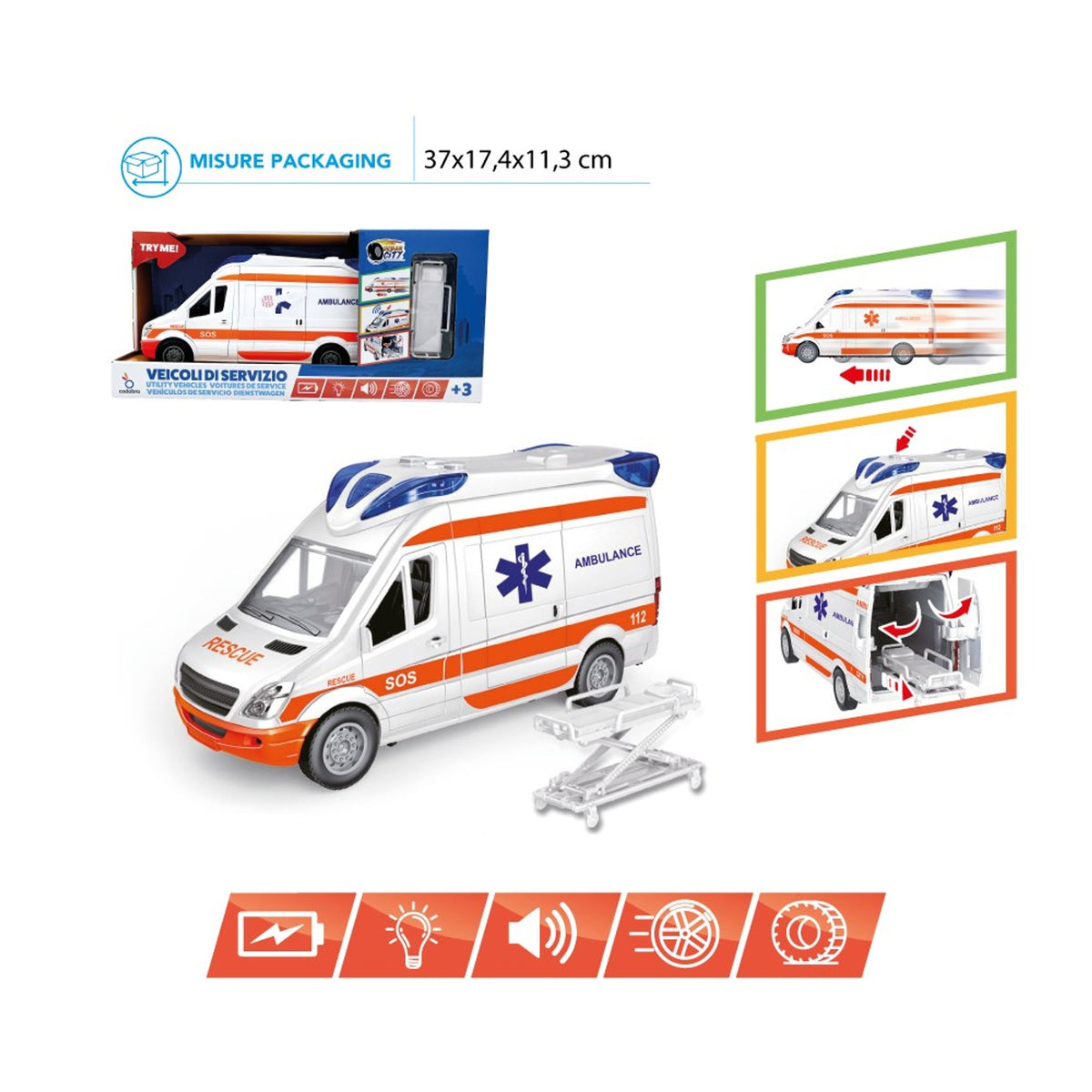 Veicolo giocattolo – AUTO AMBULANCE HT005