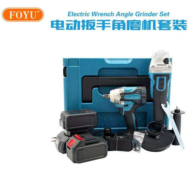 Kit con smerigliatrice e avvitatore