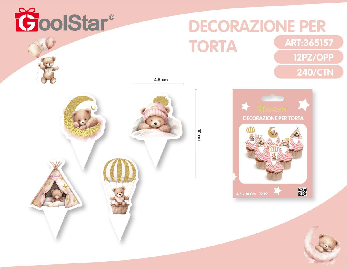 Topper decorativo per torta