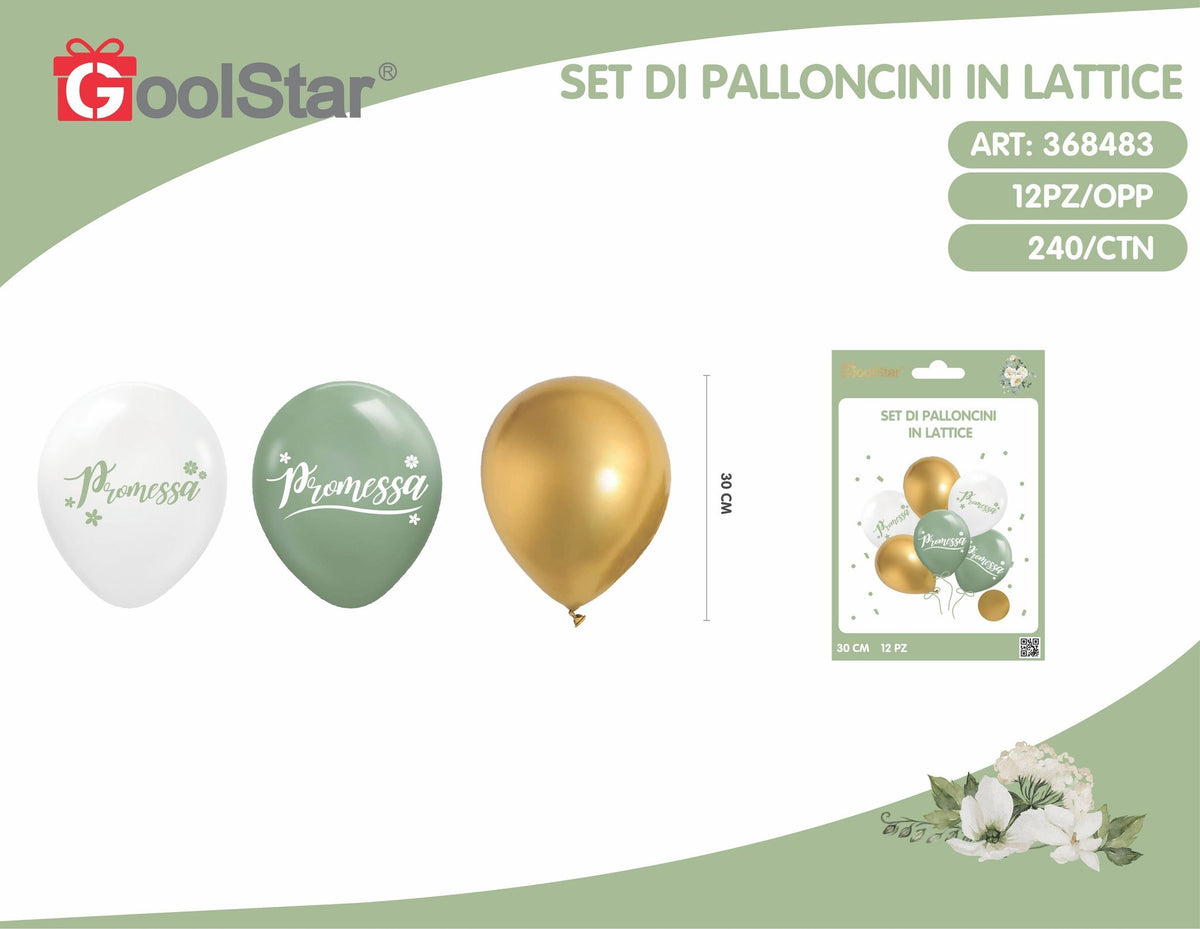 Palloncini in lattici promessa