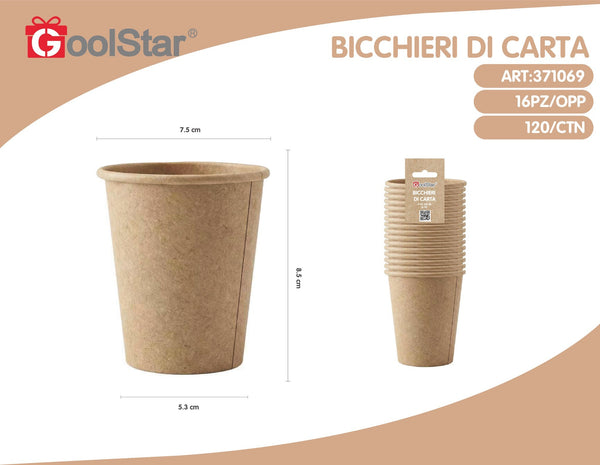 Bicchiere di carta kraft