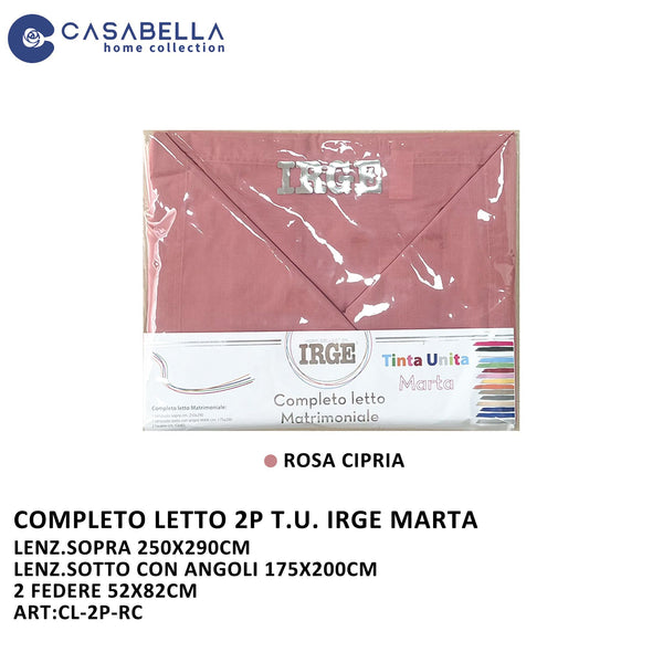 Completo Letto 2P Irge Rosa Cipria