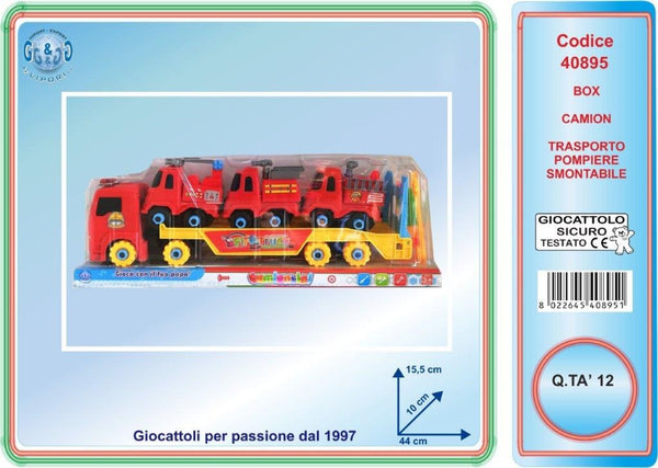 Veicolo giocattolo – CAMION TRASPORTO POMPIERE SMONTABILE LIP40895