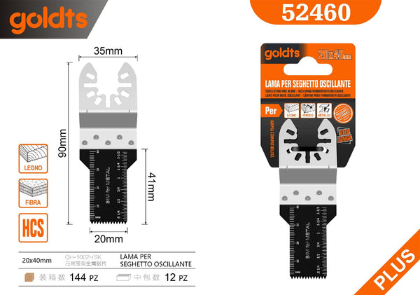 Lama per sega multiuso QH-1002HSK, 90 × 20 × 40 mm