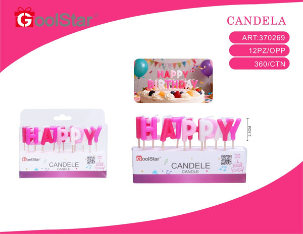 Candele happy birthday