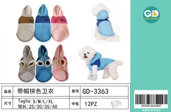 Abbigliamento per animali – Felpa Con Cappuccio Per Cane