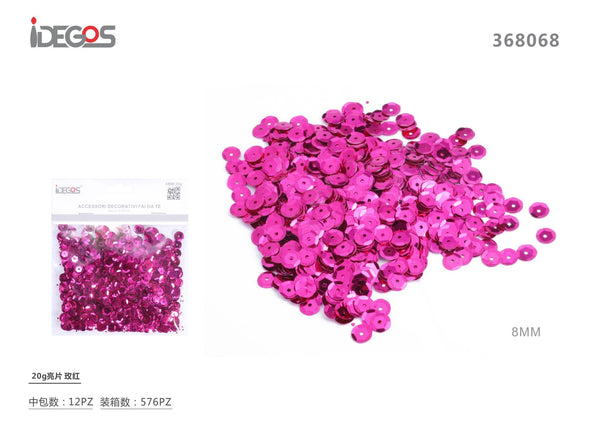 Paillettes tonde, 8 mm, 20 g