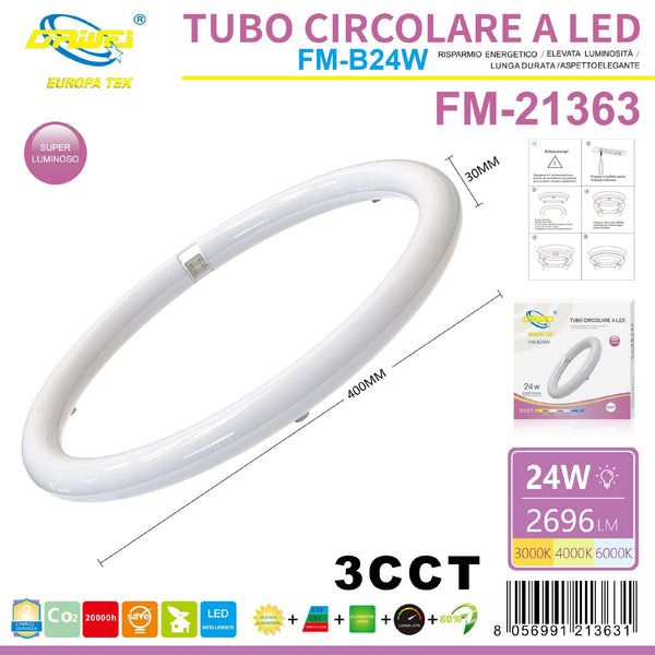 Tubo LED circolare