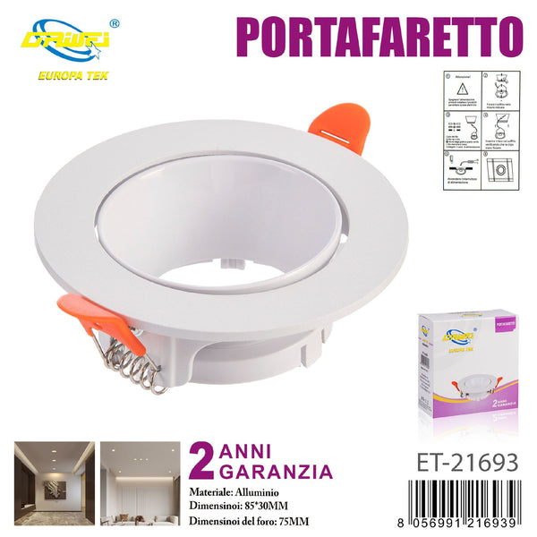 Supporto per faretto
