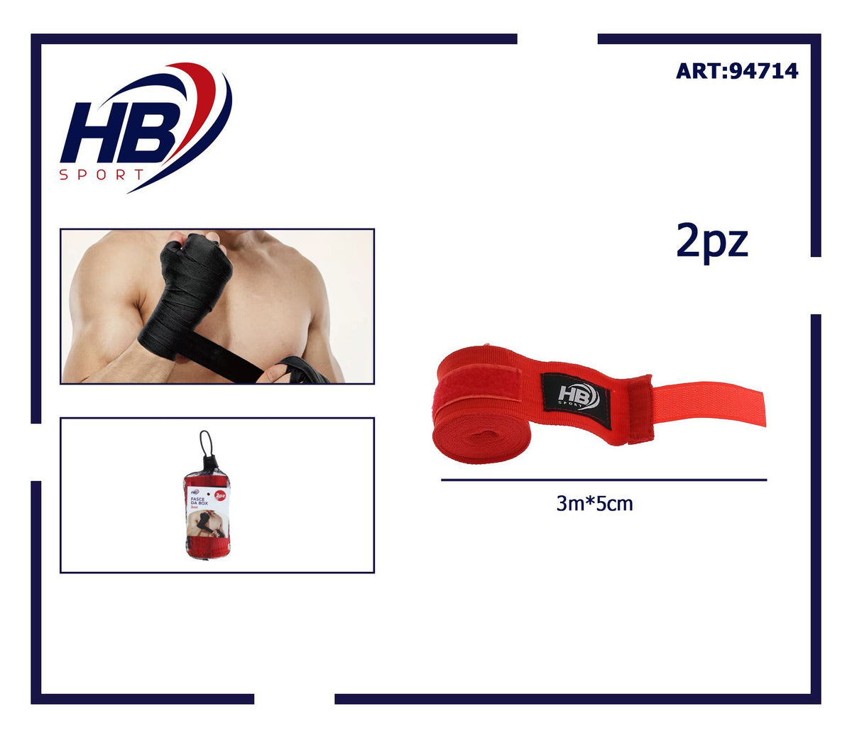Fasce da boxe da 3 metri, coppia