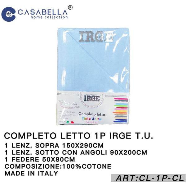Completo Letto 1P Irge Celeste