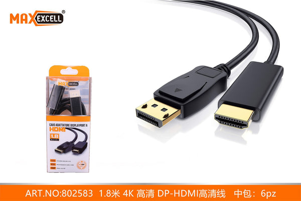 Cavo Adattatore da Displayport DP a HDMI 4K 1.8M