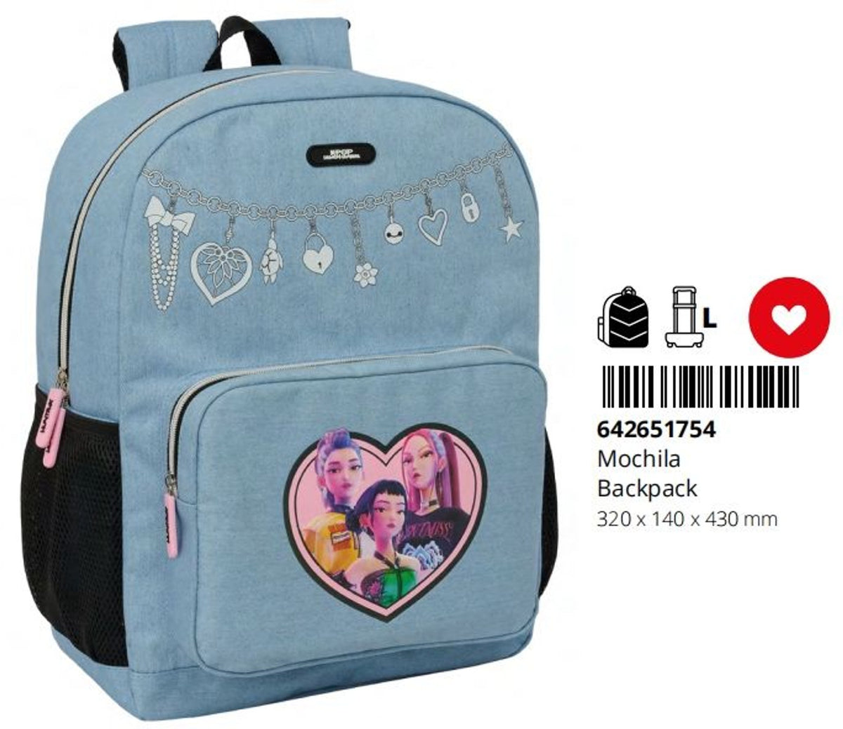 Zaino scuola – BACKPACK KPOP DEMON HUNTRIX 642651754